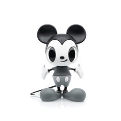 JAVIER CALLEJA - LITTLE MICKEY GREY Sculpture noire et blanche Design Modern Disney