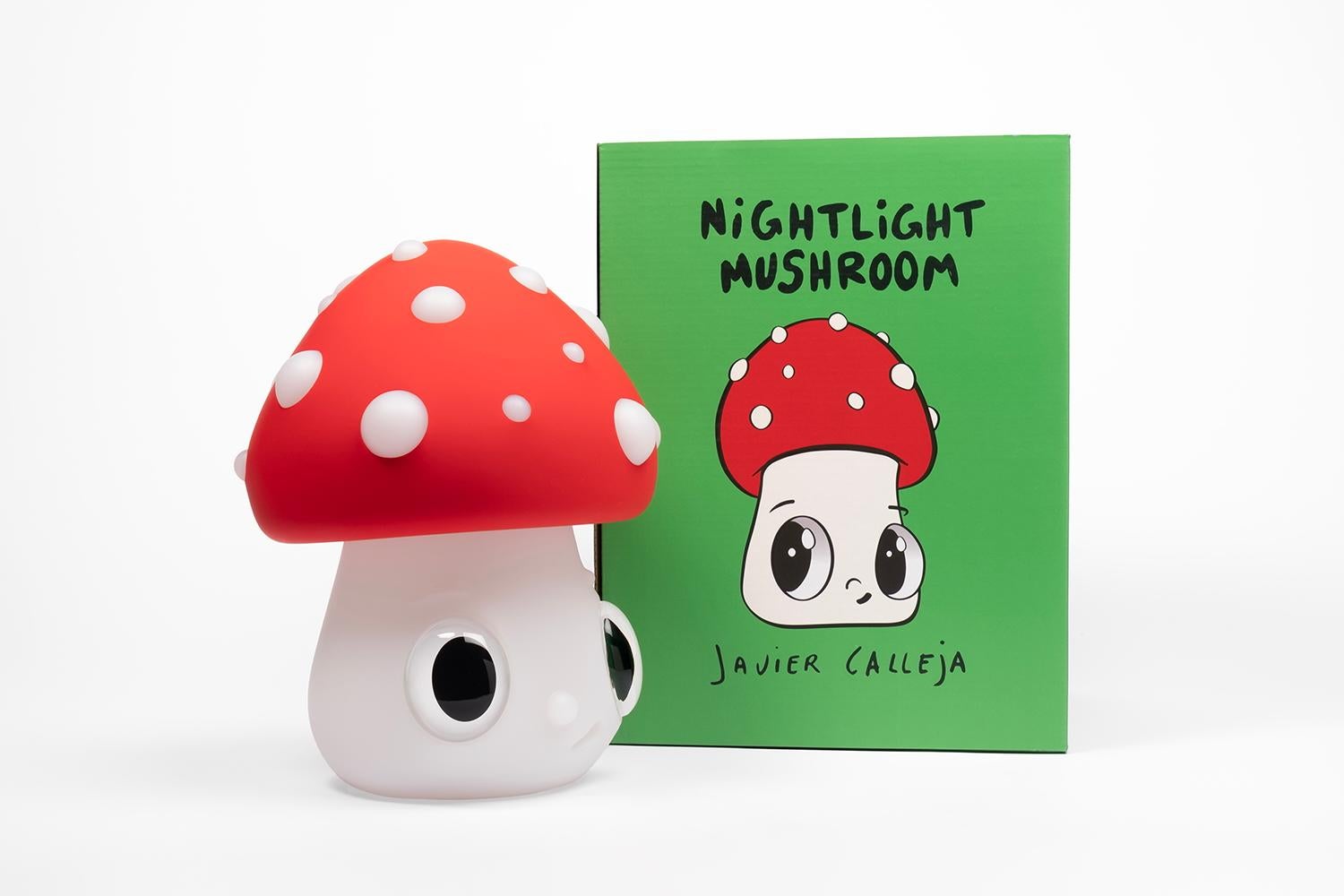 JAVIER CALLEJA - NIGHTLIGHT MUSHROOM

Date of creation: 2023
Medium: Rotomolded vinyl
Edition: 1500
Size: 26 x 20 x 20 cm
Condition: In perfect conditions, brand new
The Nightlight Mushroom by Javier Calleja is a limited-edition lamp that goes