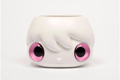 JAVIER CALLEJA - Pop Top' Planter Pot (Pink Eyes) Limited edition Modern Design