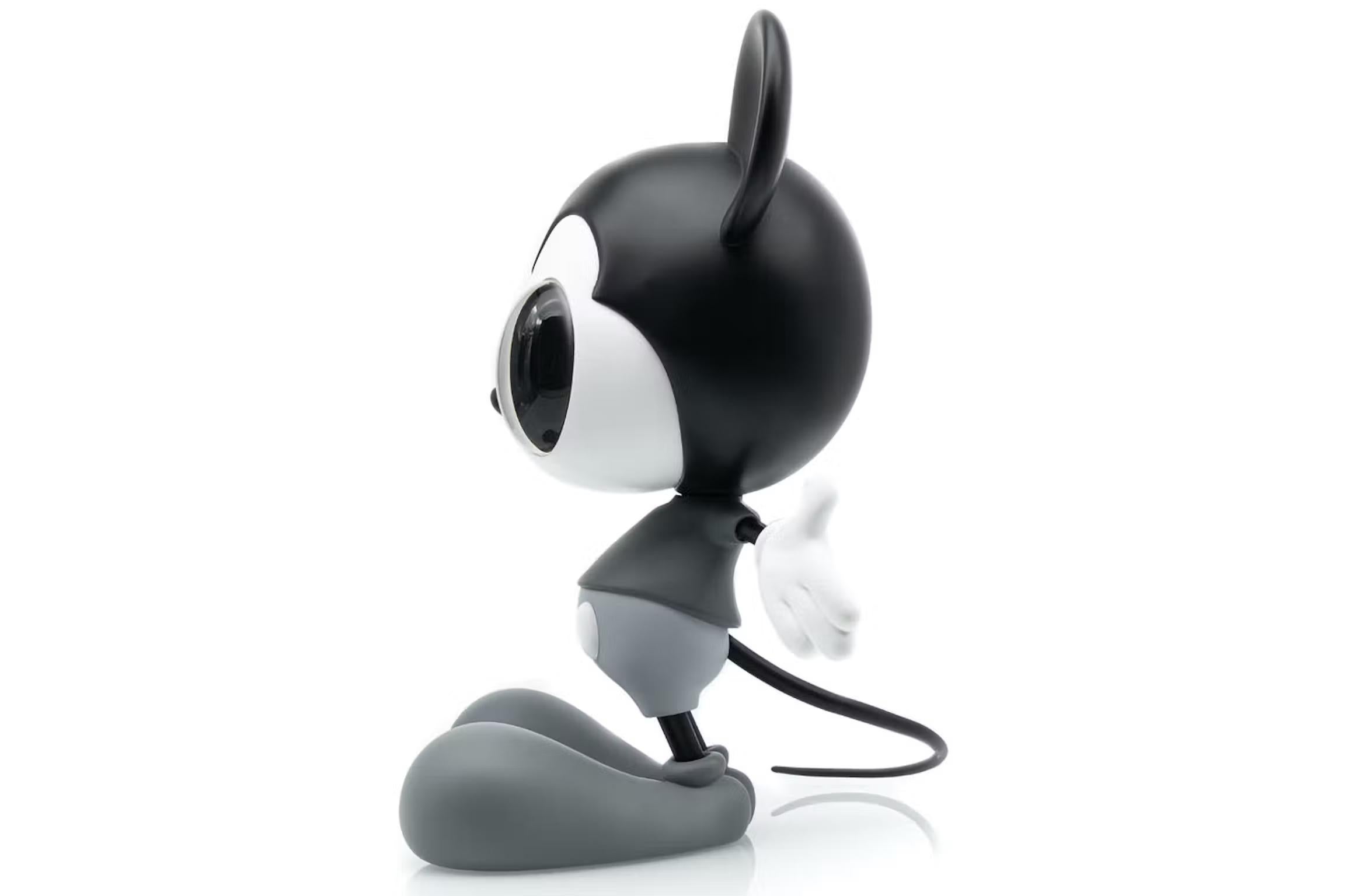 JAVIER CALLEJA - LITTLE MICKEY GREY Escultura en blanco y negro Diseño Moderno Disney - Sculpture Arte pop de Javier Calleja