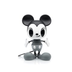 JAVIER CALLEJA - LITTLE MICKEY GREY Schwarz-Weiß-Skulptur Design Moderne Disney
