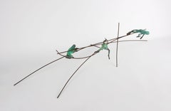 Dardos Green - contemporain, sculpture animalière, bronze, fer, 21e s.