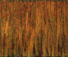 Heat of the Night [Diptych], Abstract Acrylic on Canvas, 21st Century