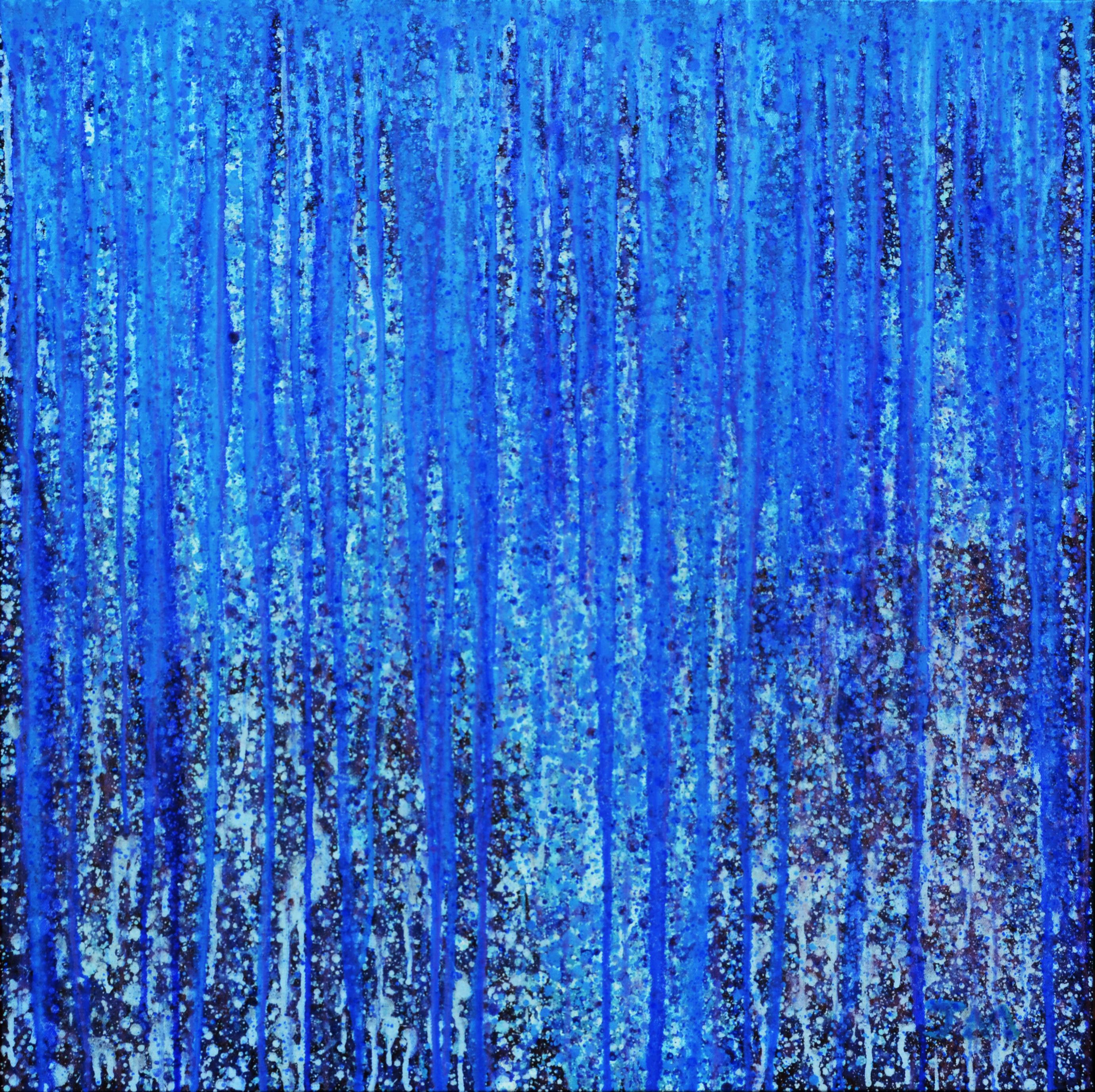 Landscape Painting Javier Manrique - Le bleu en quelque sorte