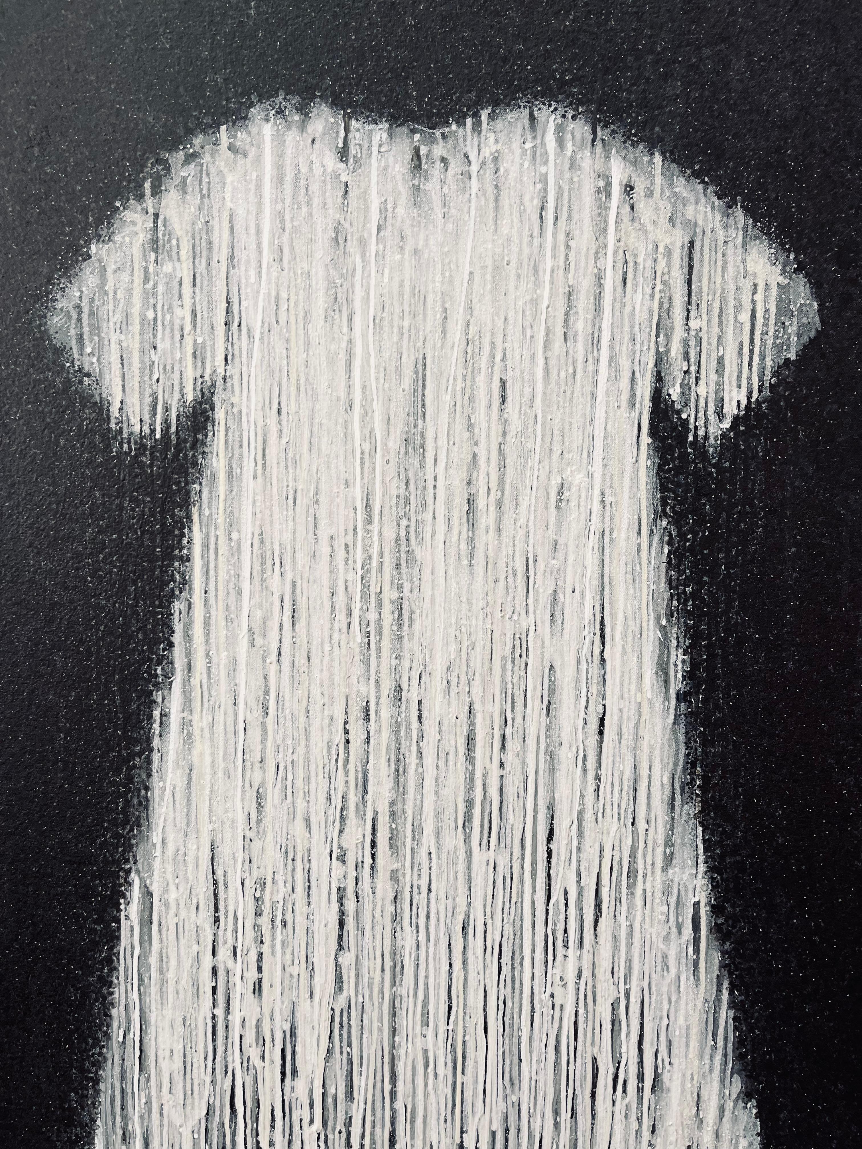 Vestido Blanco (Vestito bianco) - Painting Contemporaneo di Javier Manrique