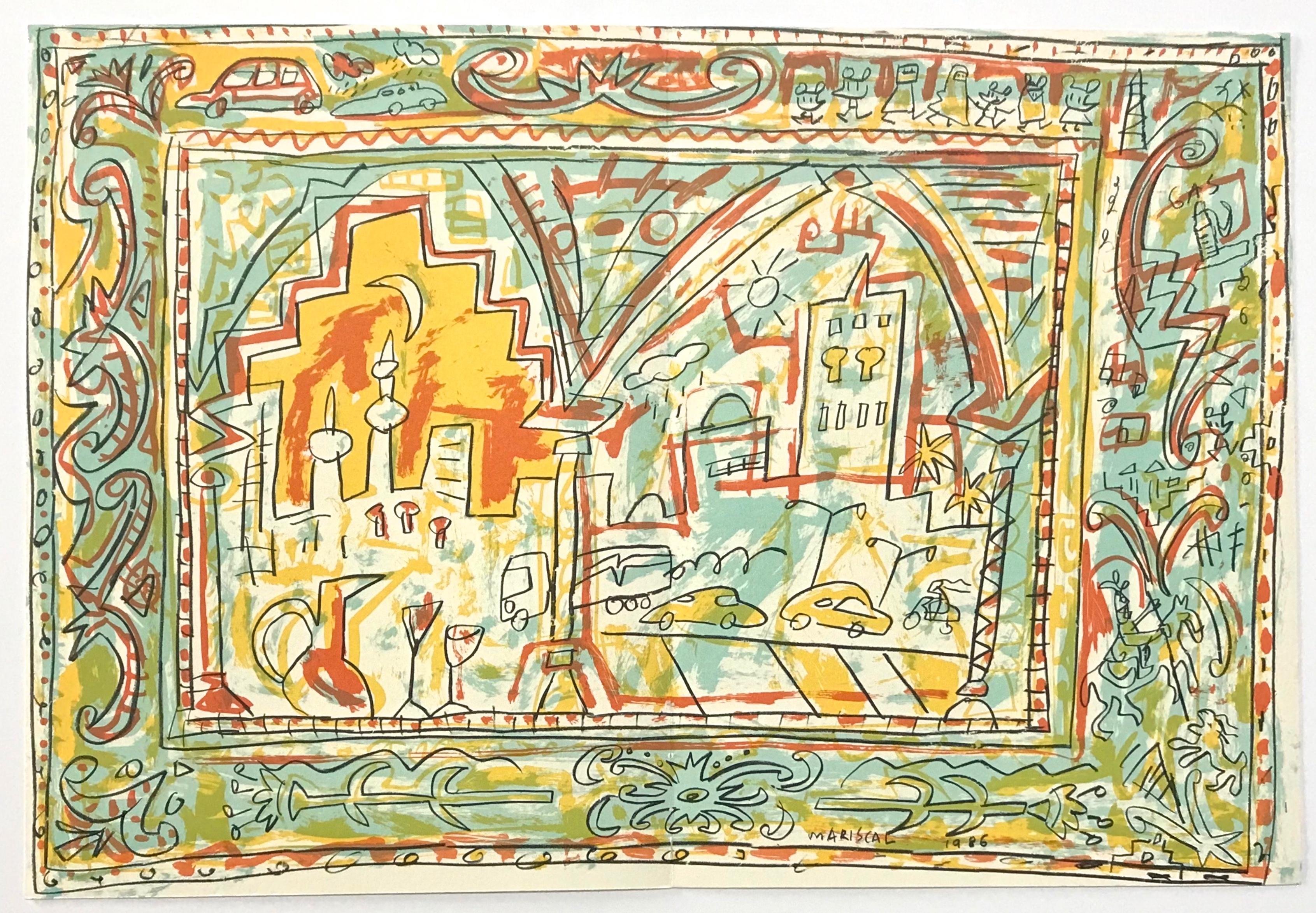 lithographie originale - Print de Javier Mariscal