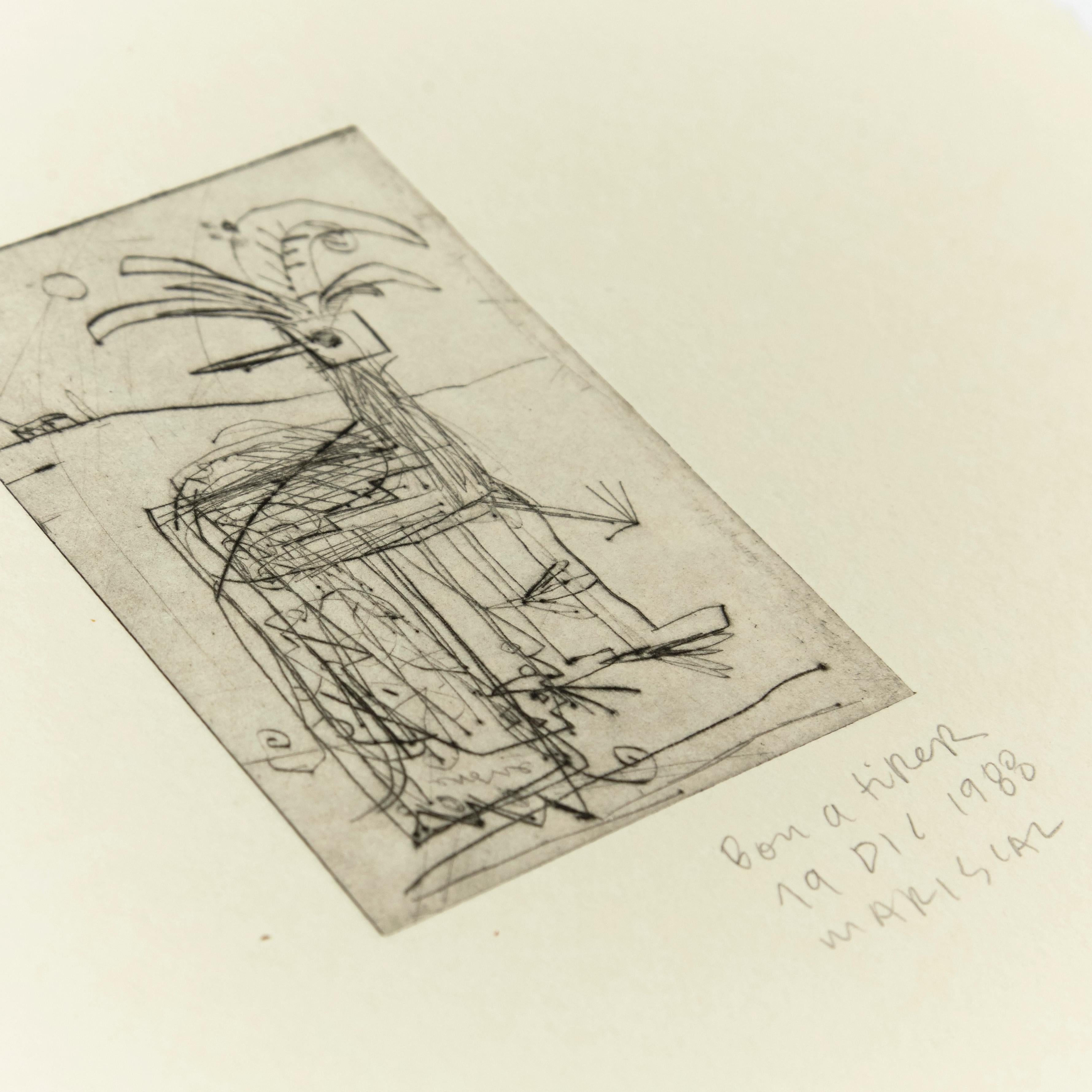 Late 20th Century Javier Mariscal Etching