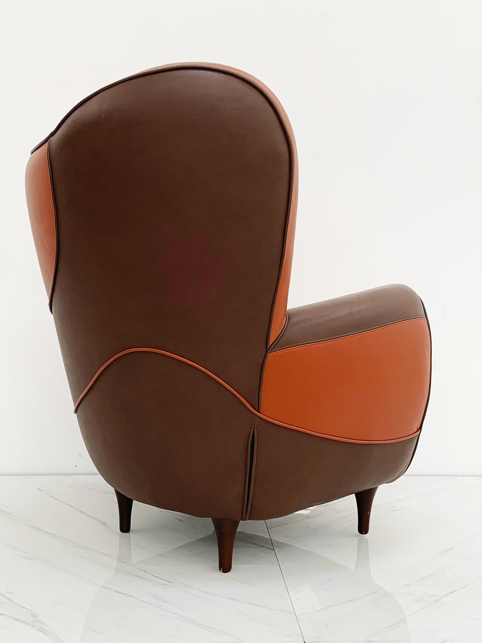 Javier Mariscal Poltrona Moroso Alessandra Leather Lounge Chair, 1995 2