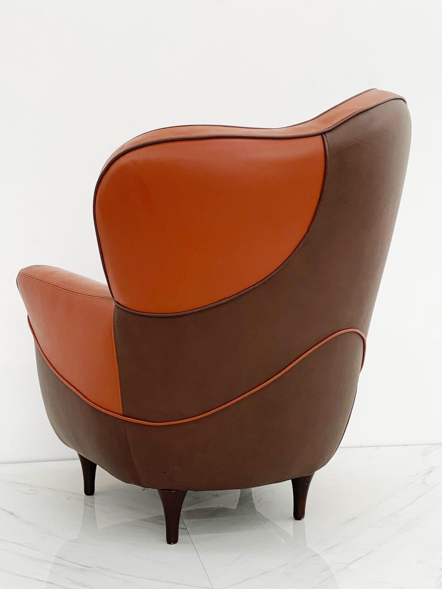 Javier Mariscal Poltrona Moroso Alessandra Leather Lounge Chair, 1995 3