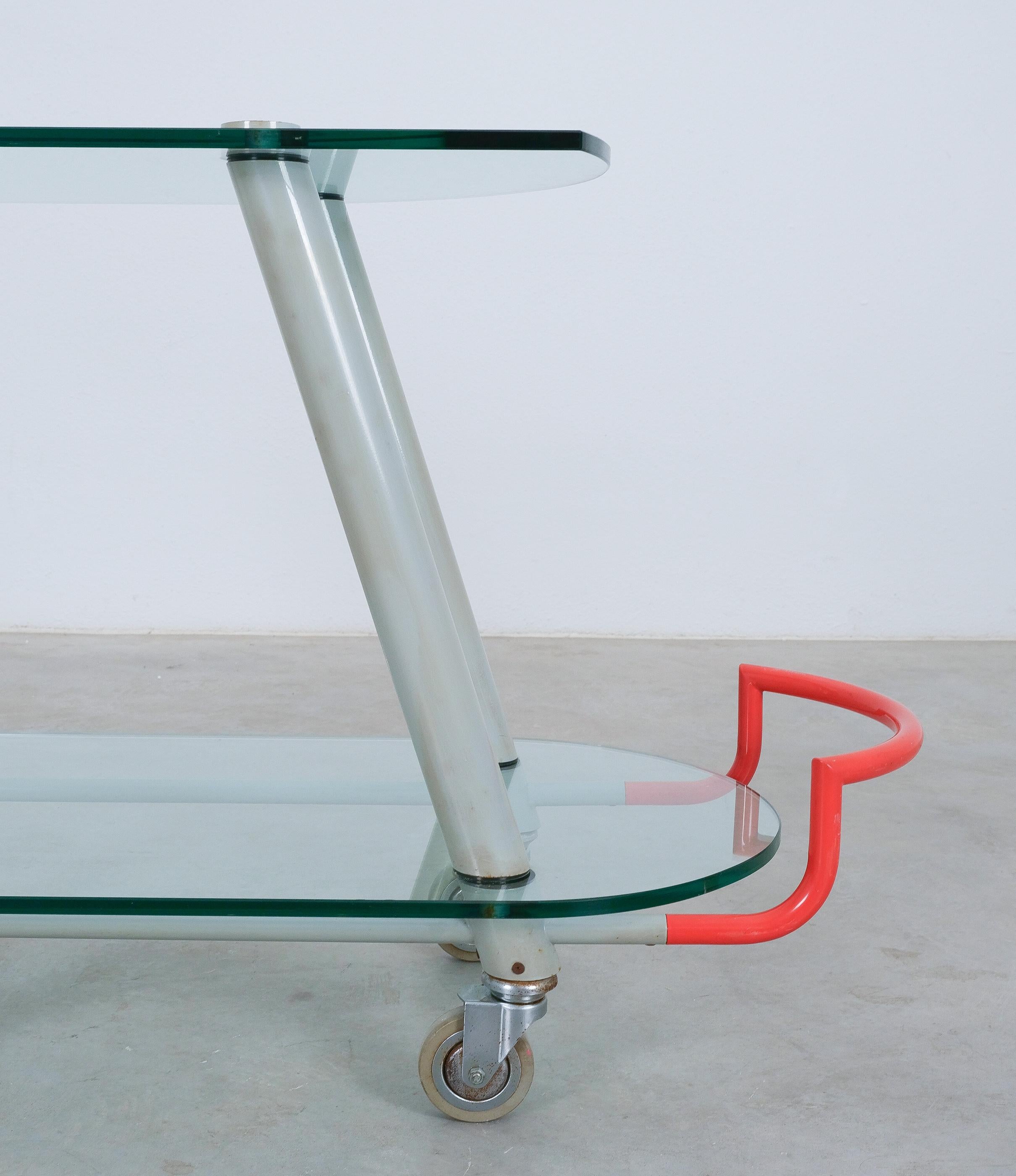 Italian Javier Mariscal Post-Modern Bar Cart Hilton For Memphis , Italy, 1981 For Sale