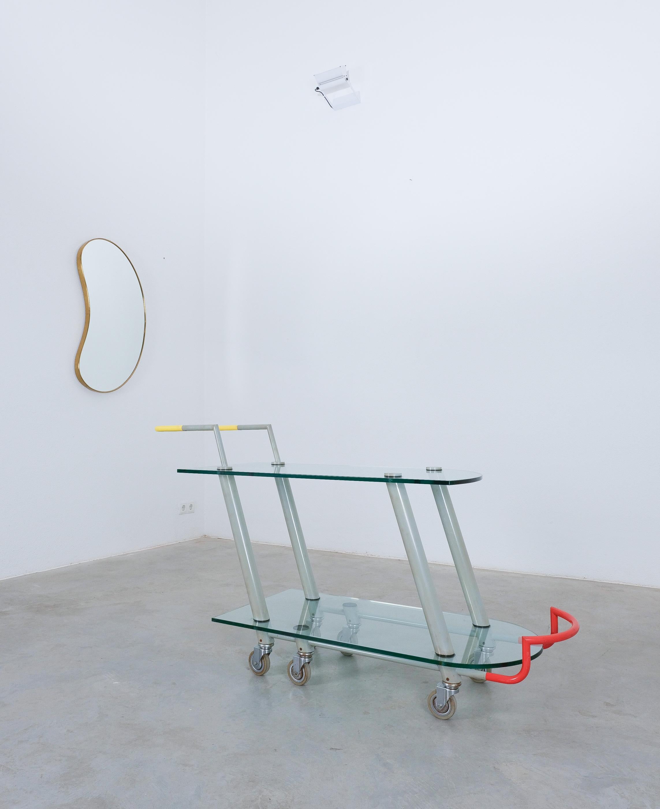Javier Mariscal Post-Modern Bar Cart Hilton For Memphis , Italy, 1981 For Sale 2