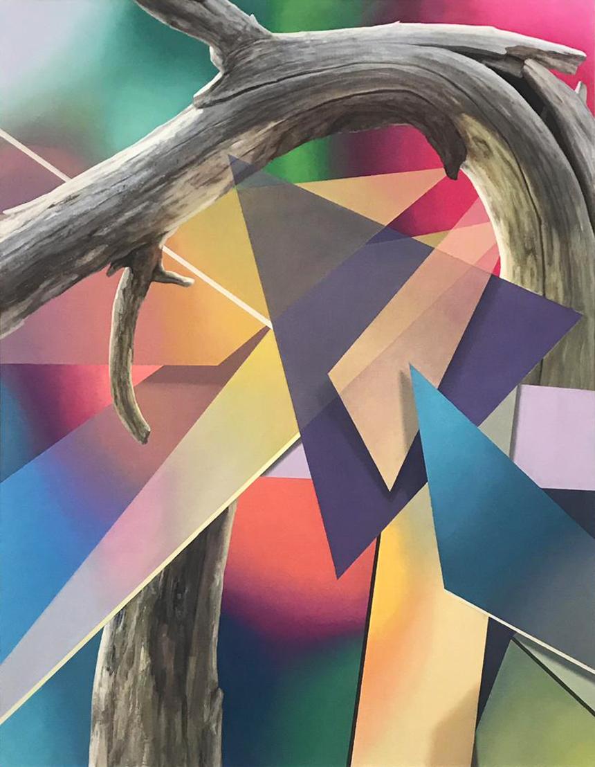 Javier Peláez Abstract Painting - Broken Tree #4