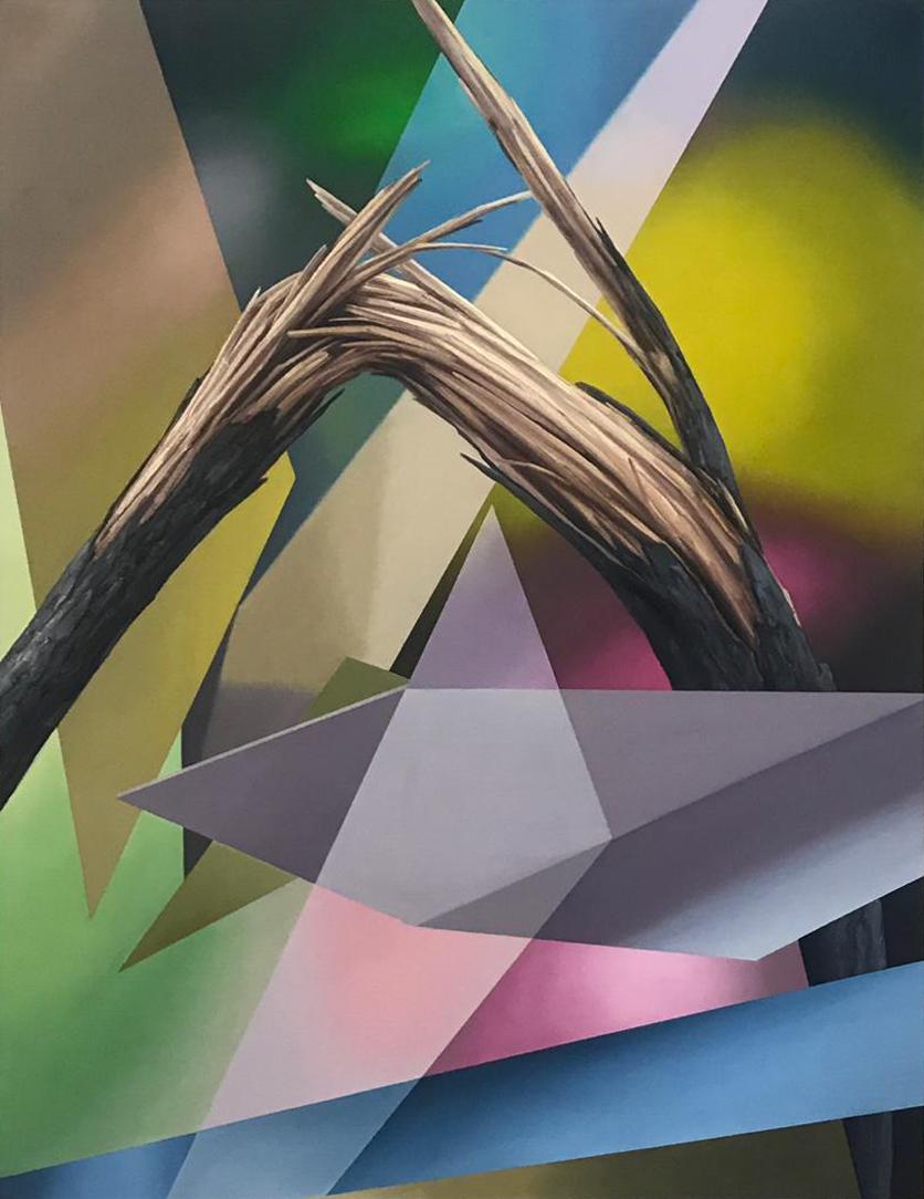Javier Peláez Abstract Painting - Broken Tree #3