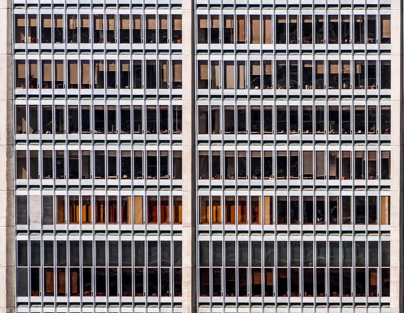 1003 Windows. Abstract architectural  landscape color photograph  - Photograph by Javier Rey