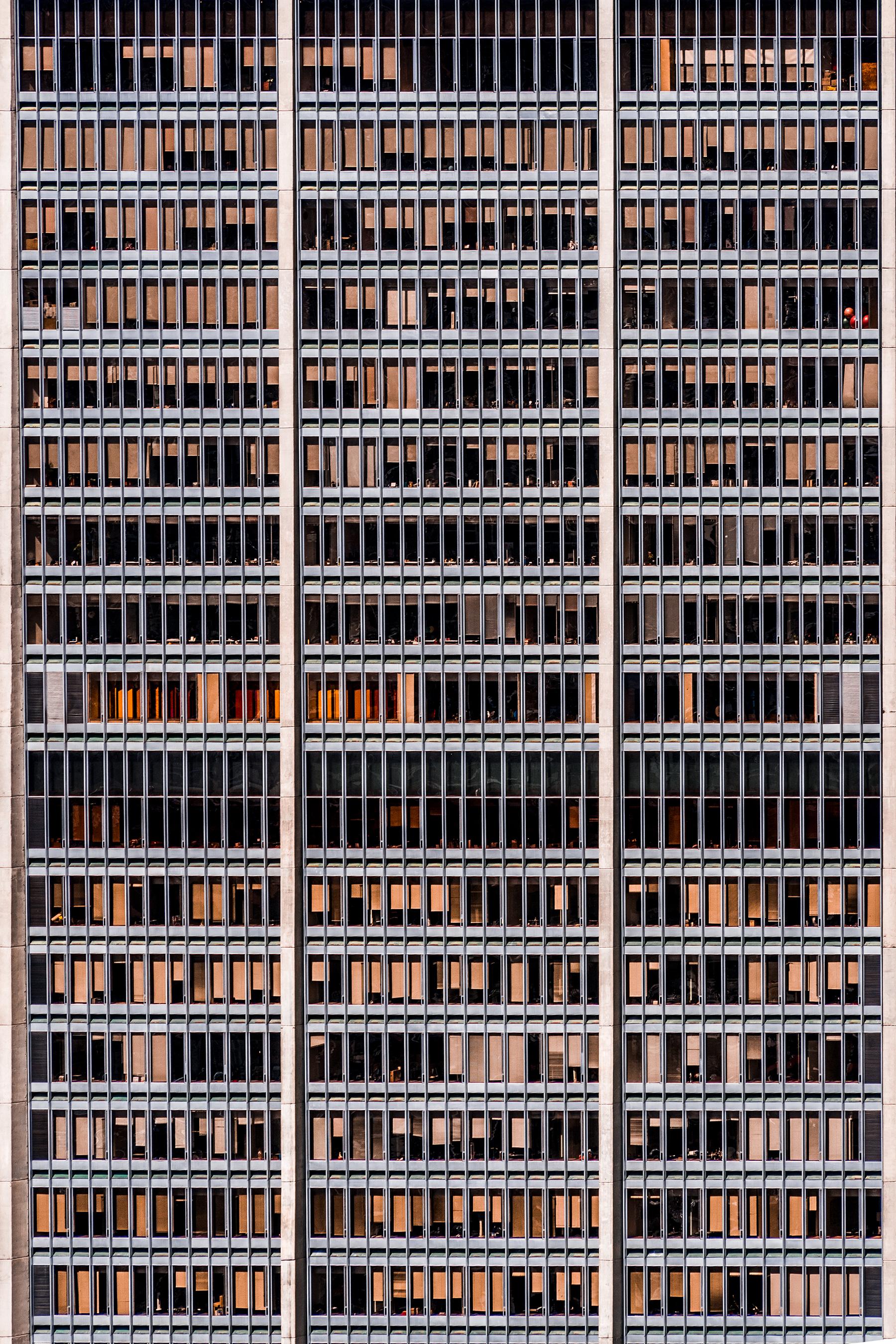 Javier Rey Landscape Photograph - 1004 Windows. Abstract architectural  landscape color photograph 