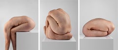 Amorphism 2, 3, and 1. Triptych. Nude color photographs