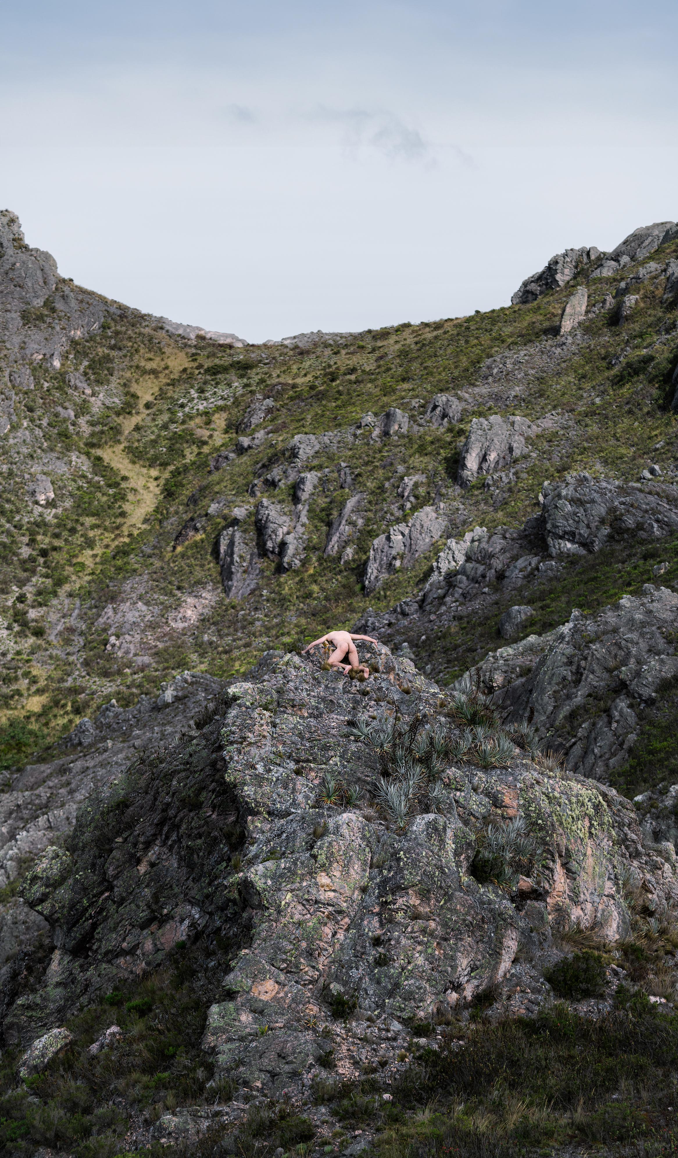 Engulfment, Berlin #4. Nude in a landscape