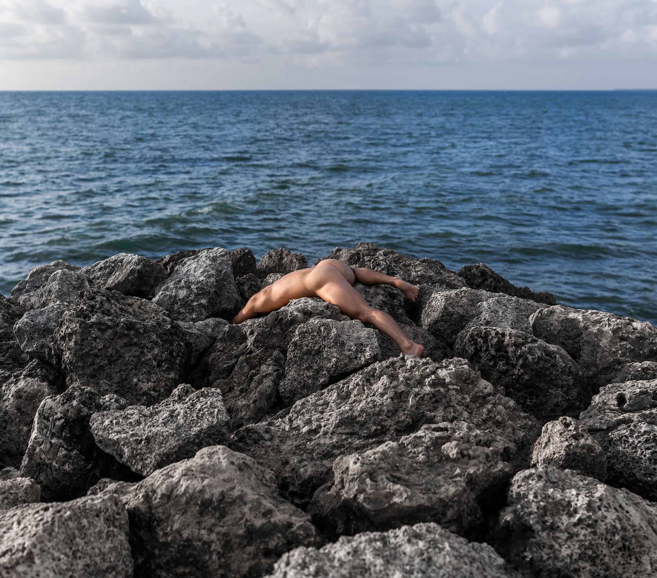 Javier Rey Nude Photograph - Engulfment - Cartagena 1. From the series Engulfment. Color Nude photograph