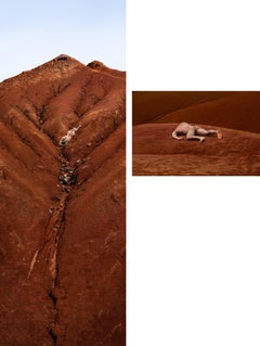 Engulfment Mosquera 1 and Mosquera 5, Diptych. Nude color photographs