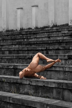 Engulfment, Stadium #1. Nude color photograph.