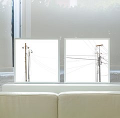 Entrelazar 5 and 6. Diptych. Backlit film in lightbox. Abstract wall Sculpture.