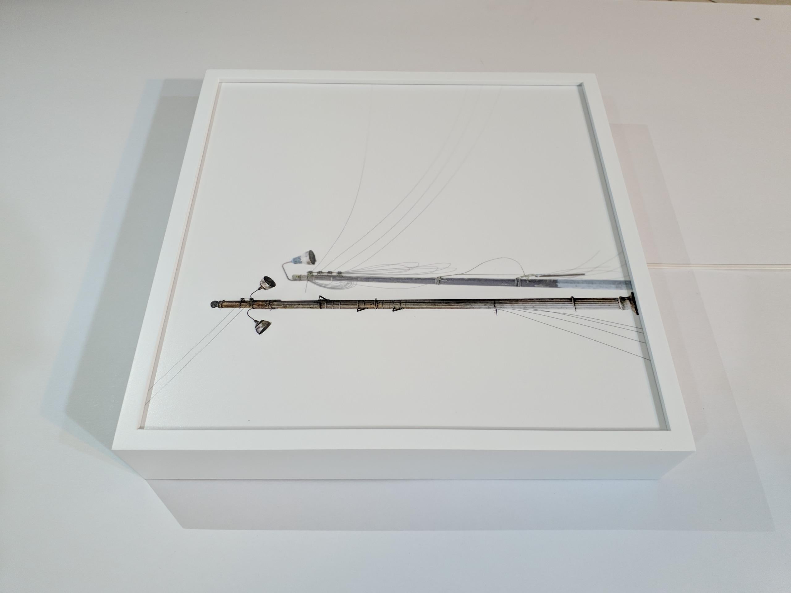 Entrelazar 5 and 6. Diptych. Backlit film in lightbox. Abstract wall Sculpture. For Sale 1