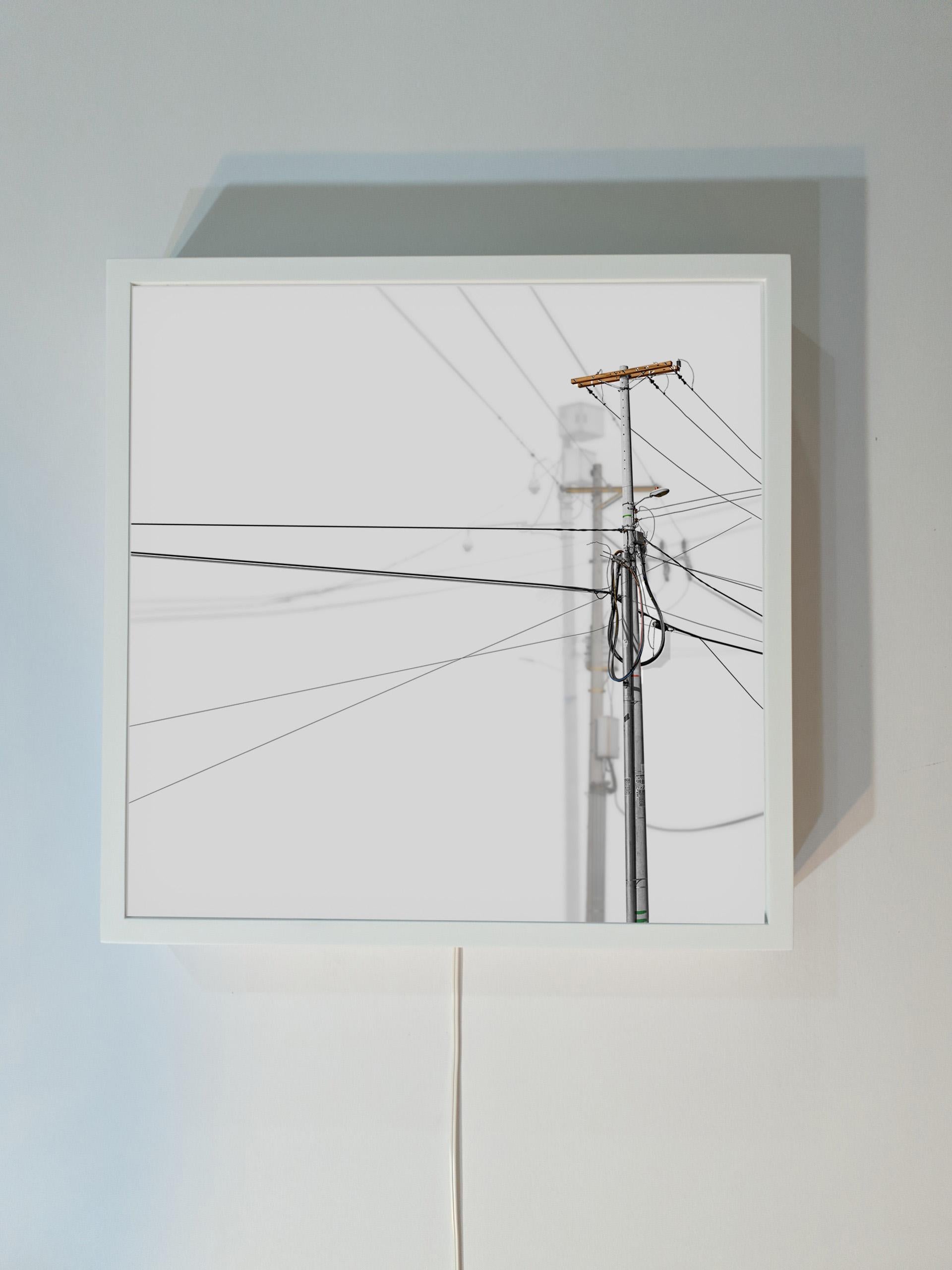 Entrelazar 5 and 6. Diptych. Backlit film in lightbox. Abstract wall Sculpture. For Sale 6