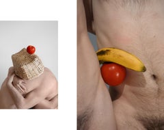 Estoy disuelto #1 y #2, Díptico. Fotografías de desnudos en color