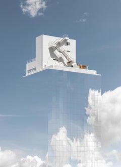 Mirages #10 and #3 Diptych. Landscape architectural color photograph