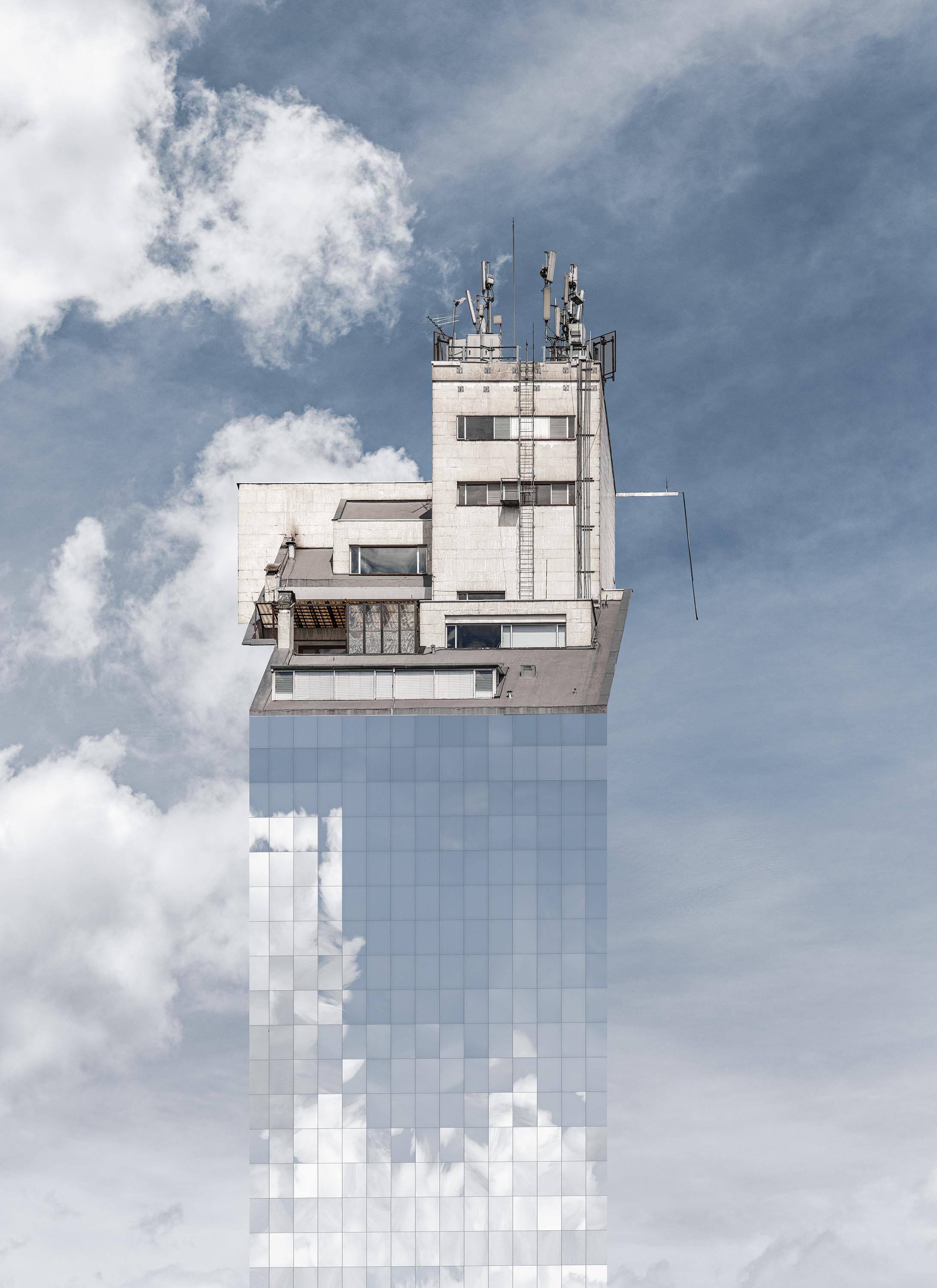Javier Rey Landscape Photograph – Mirages #8.  Architektonische Landschaft. Fotografie in limitierter Auflage