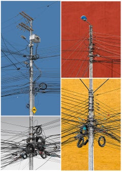 Set of 4 Entrelazar Color abstract photographs  From the Series Entrelazar 