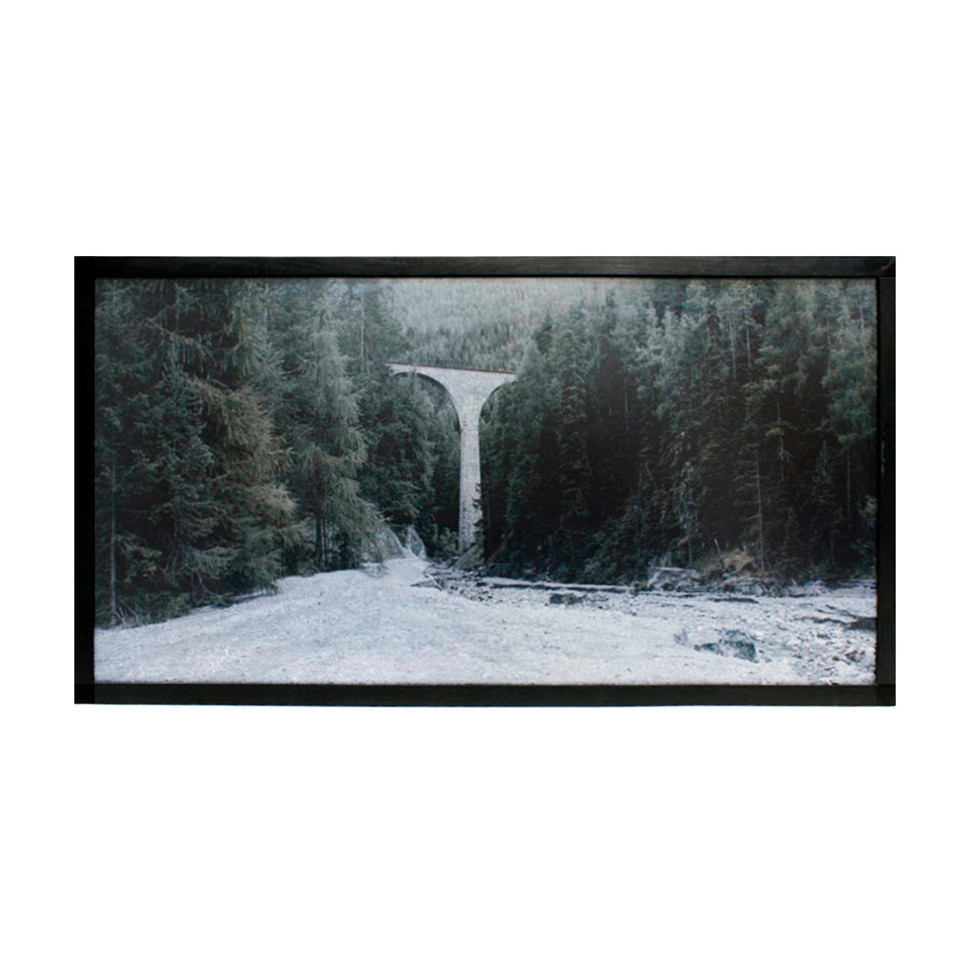 “ETH #12 (Columna)” (2000) by acclaimed Spanish artist Javier Vallhonrat (b. 1953, Madrid) is a monumental color photograph, part of a limited edition of just 3 copies (this work: edition 3/3). Vallhonrat, trained in both Fine Arts and Psychology,