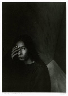 Portrait of Bòcolo by Javier Vallhonrat. Black & white photography, 1983