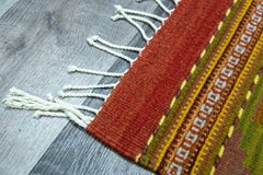Matis Zapoteco, Handwoven Zapotec Wool Rug, Oaxaca, Mexico
