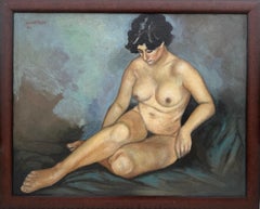 Early Modernist Nude Painting School of Paris Figurative Oil by Picasso family
