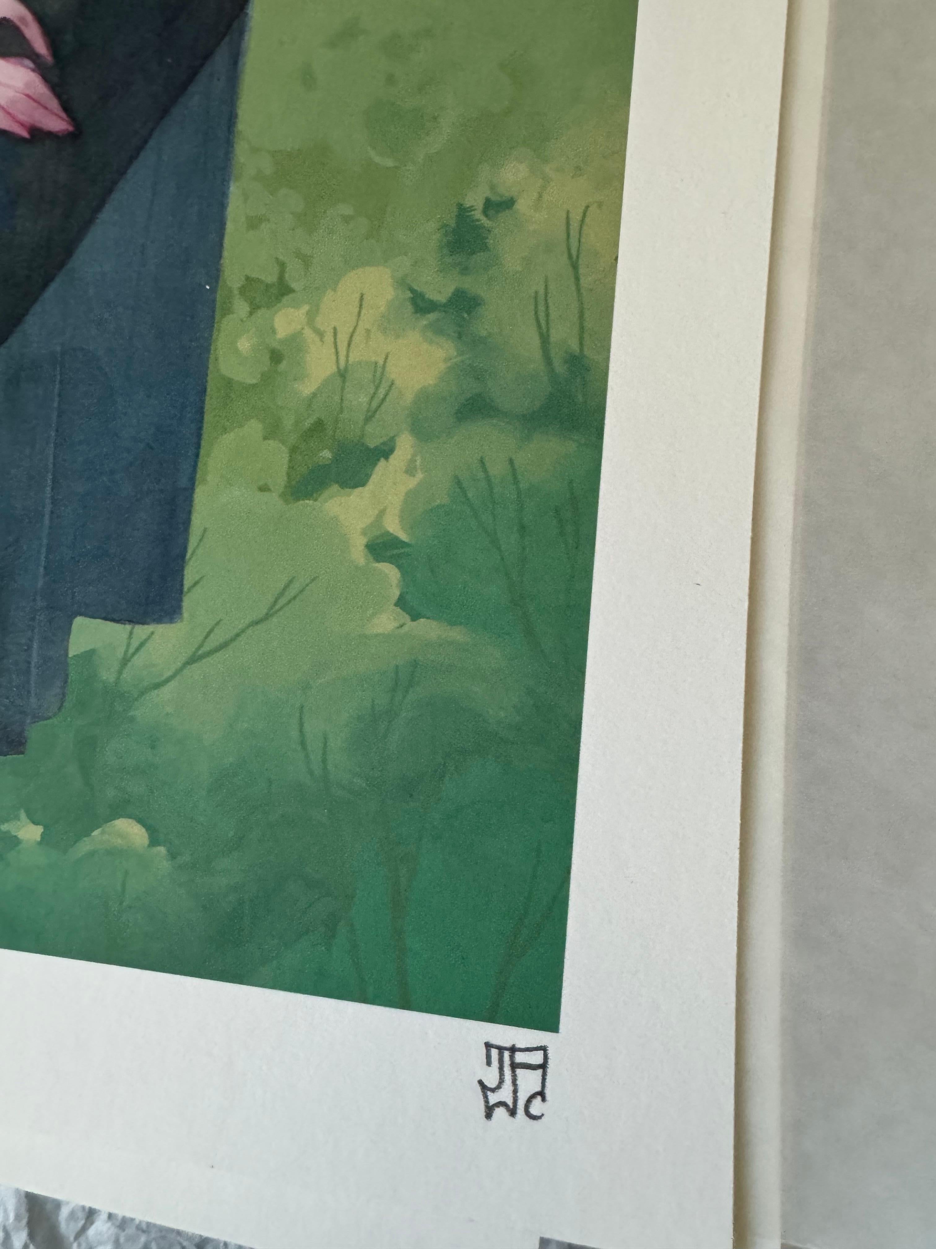 Dirge 9 Color Archival Pigment print on paper illustration - Print by Jaw cooper