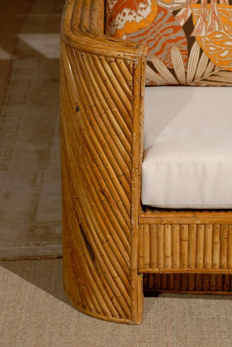 JawDropping Restored Pair of Bamboo Club Chairs, circa 1975 For Sale