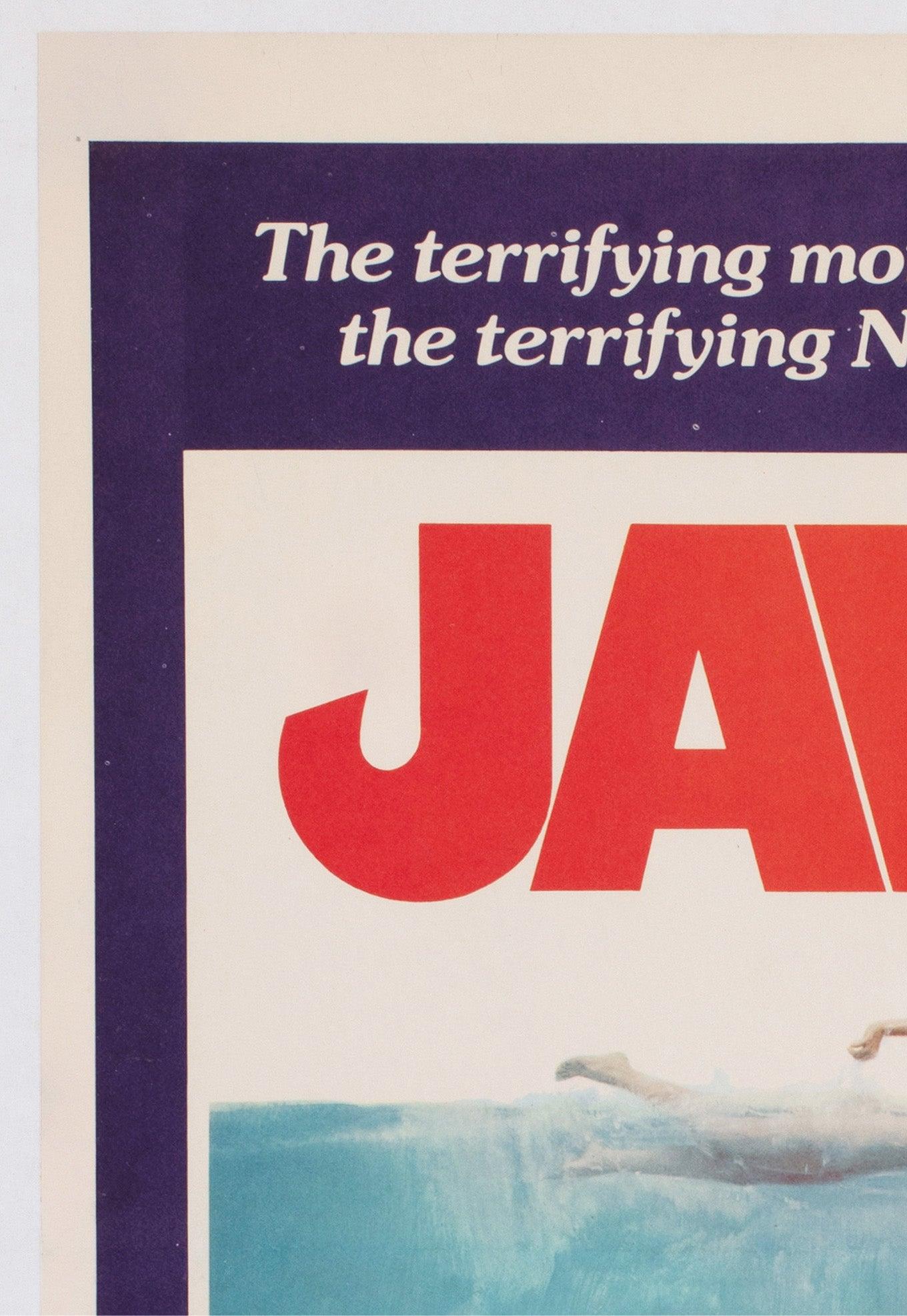 Jaws 1975 Australian Daybill Film Poster, Roger Kastel In Excellent Condition For Sale In Bath, Somerset