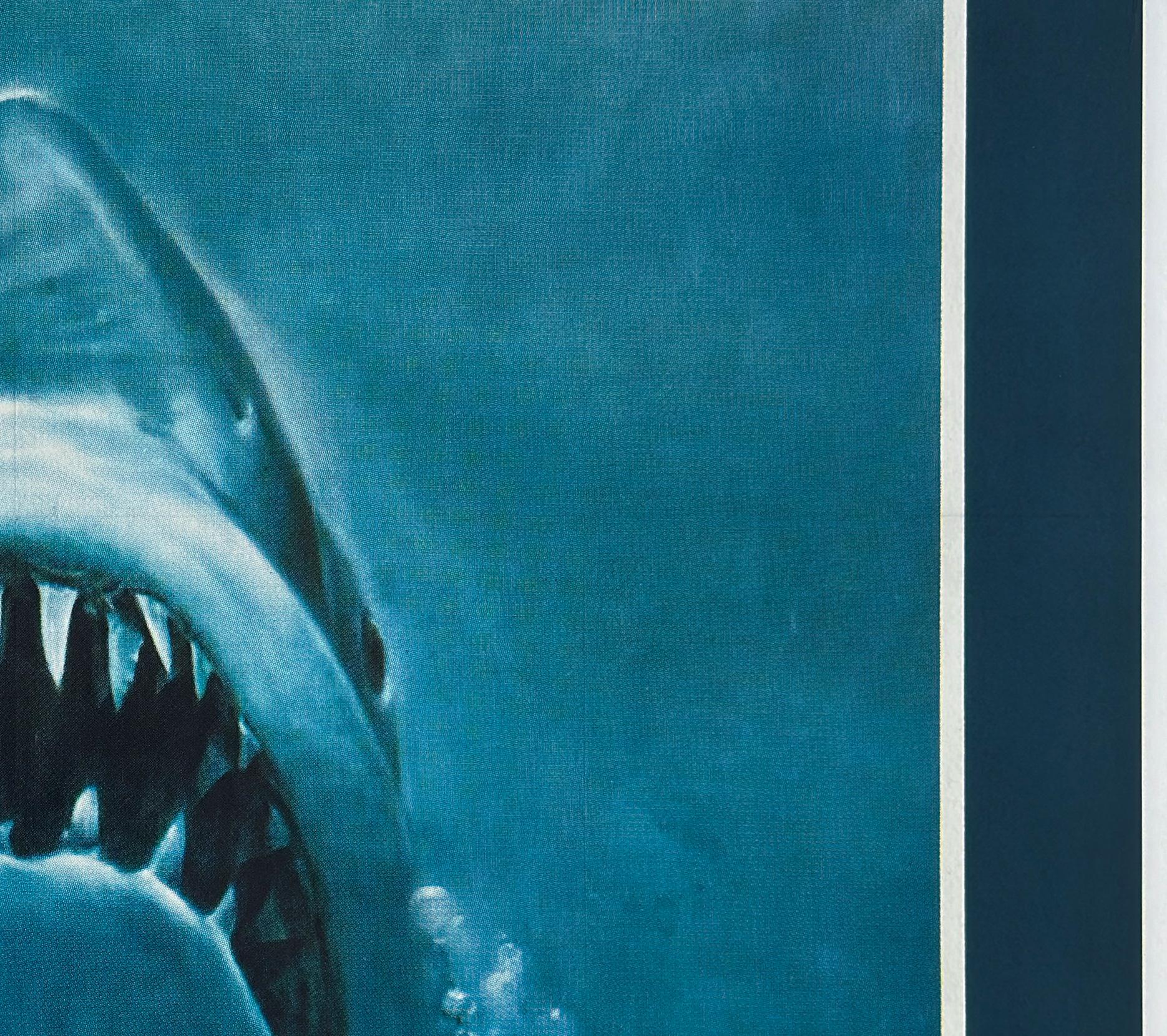 JAWS 1975 Französischer Grande-Film, Filmplakat, ROGER KASTEL im Angebot 1