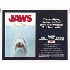 Retro Jaws 1975 U.S. Half Sheet Film Poster