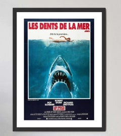 Affiche originale du film « Les Dents de la mer » (version française) par Roger Kastel, 1975