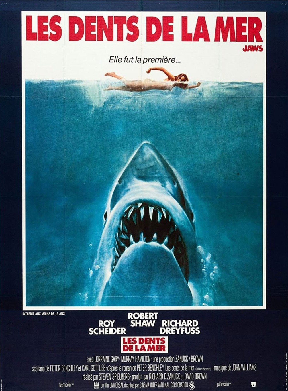 Affiche originale du film « Les Dents de la mer » (version française) par Roger Kastel, 1975 en vente