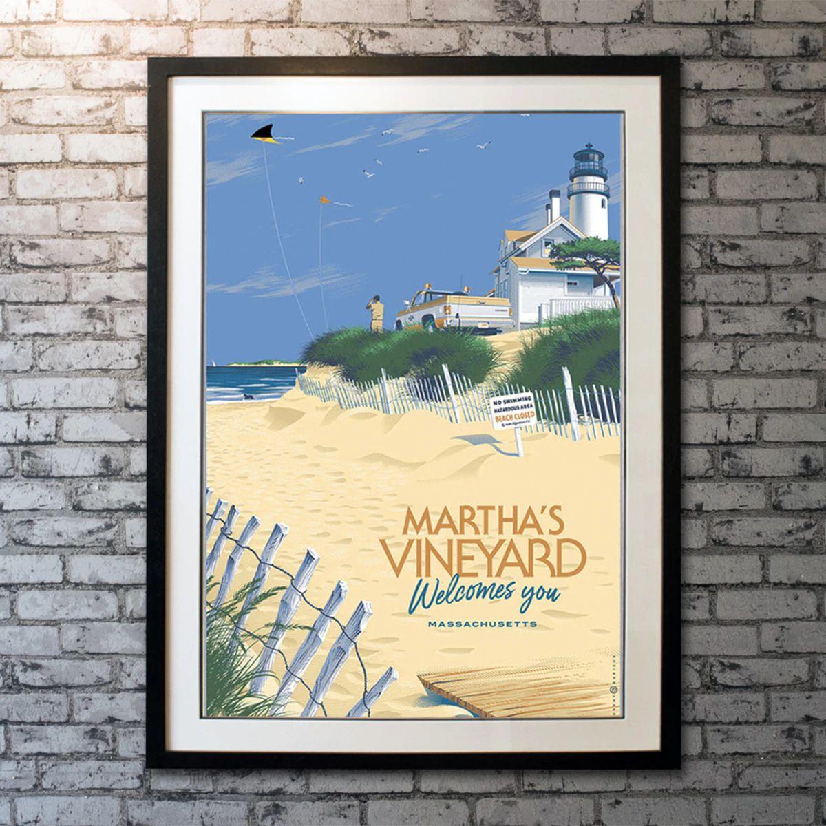 Jaws *Martha's Vineyard Poster*, Unframed Poster, 2021

Limited Edition Print (24 x 36). 2021 Limited Edition screen print of 575 by artist Laurent Durieux for 