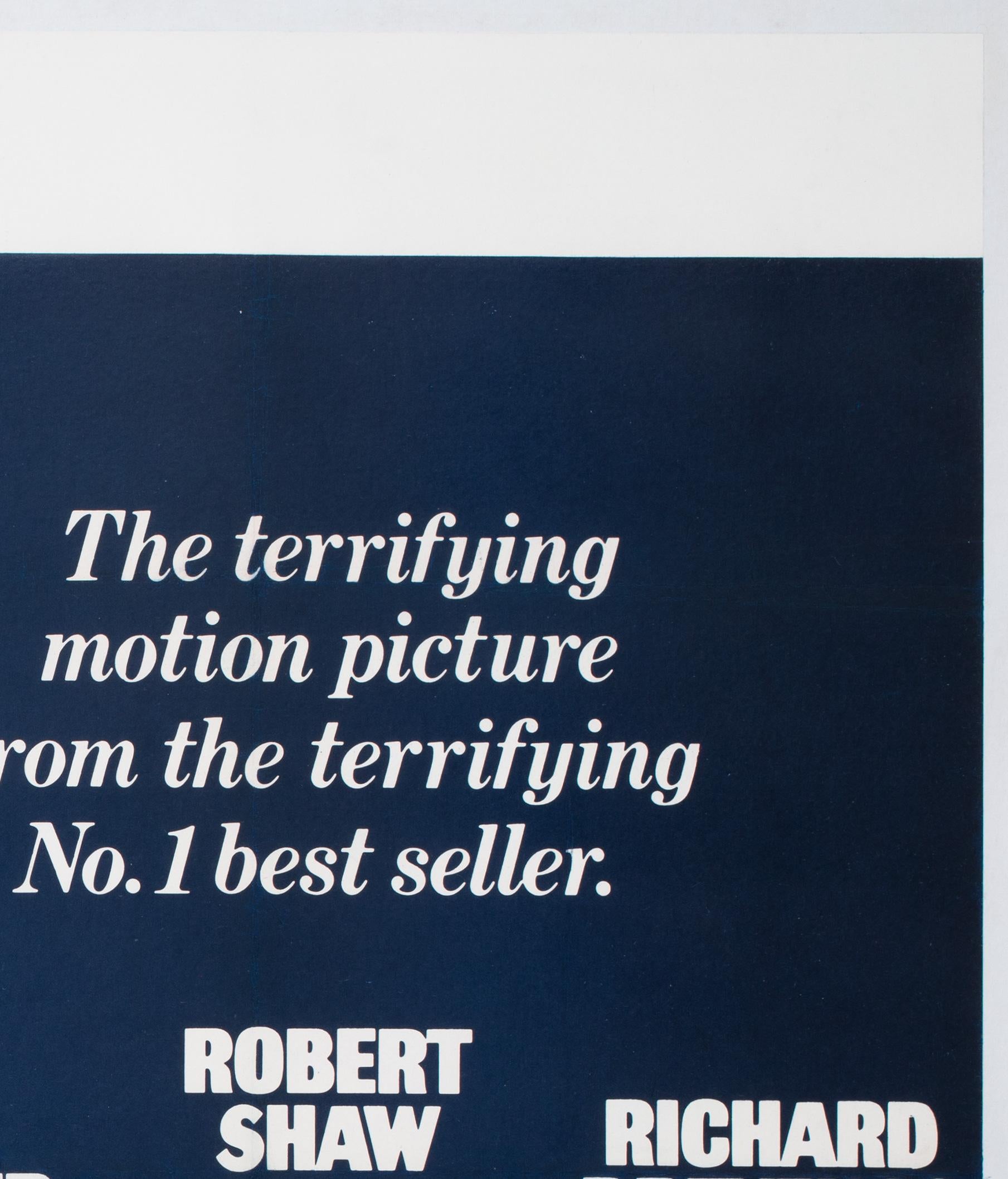 20th Century Jaws Original UK Film Movie Poster, 1975, Roger Kastel For Sale