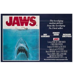 Original britisches Filmplakat „Jaws“, 1975, Roger Kastel