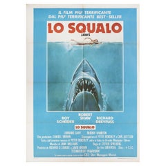 Jaws Manifesto cinematografico italiano Due Fogli anni '70
