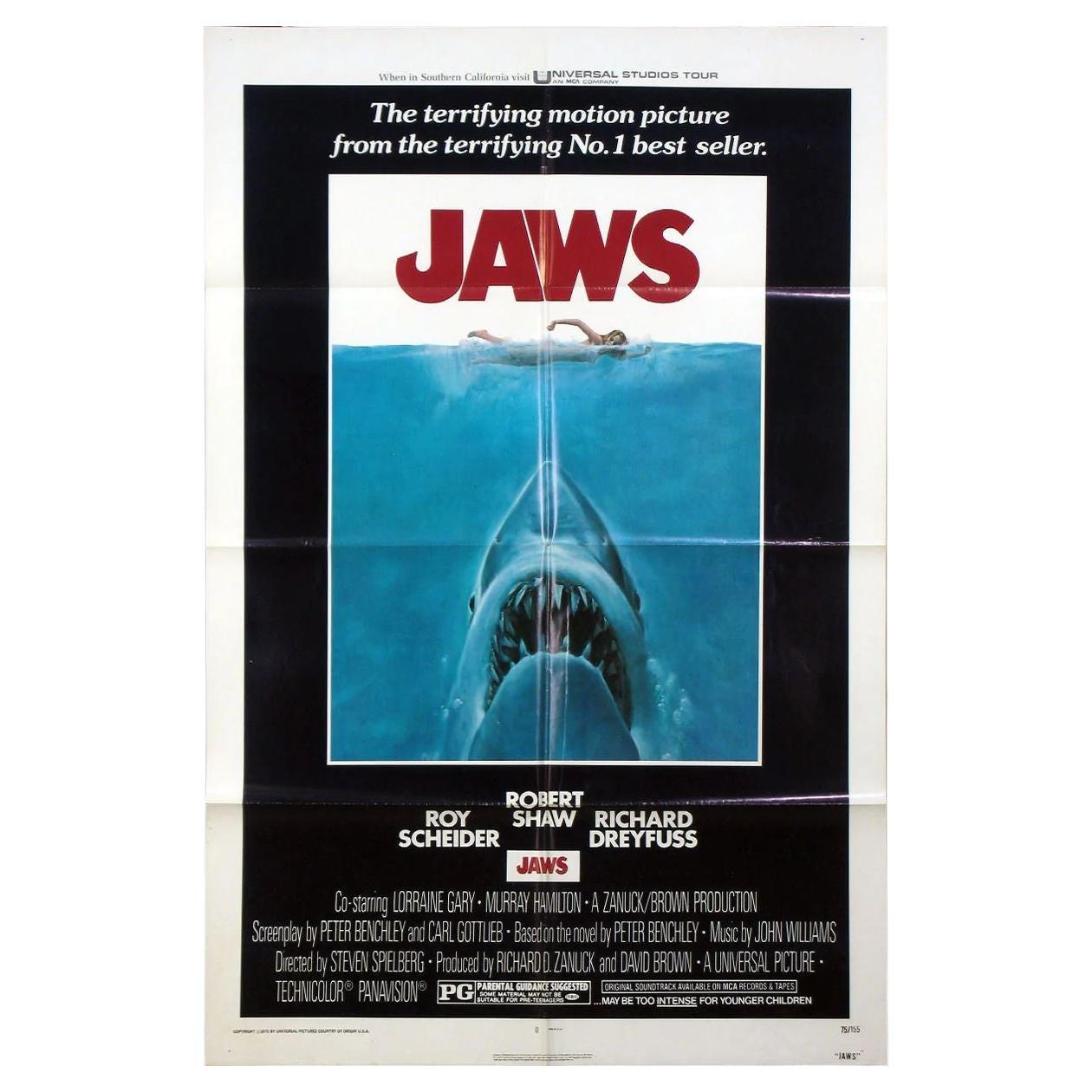 Jaws, Unframed Poster, 1975 For Sale