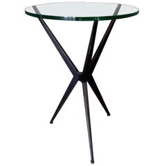 Vintage Jax Sculptural Tripod Base Side Table, Offered by La Porte