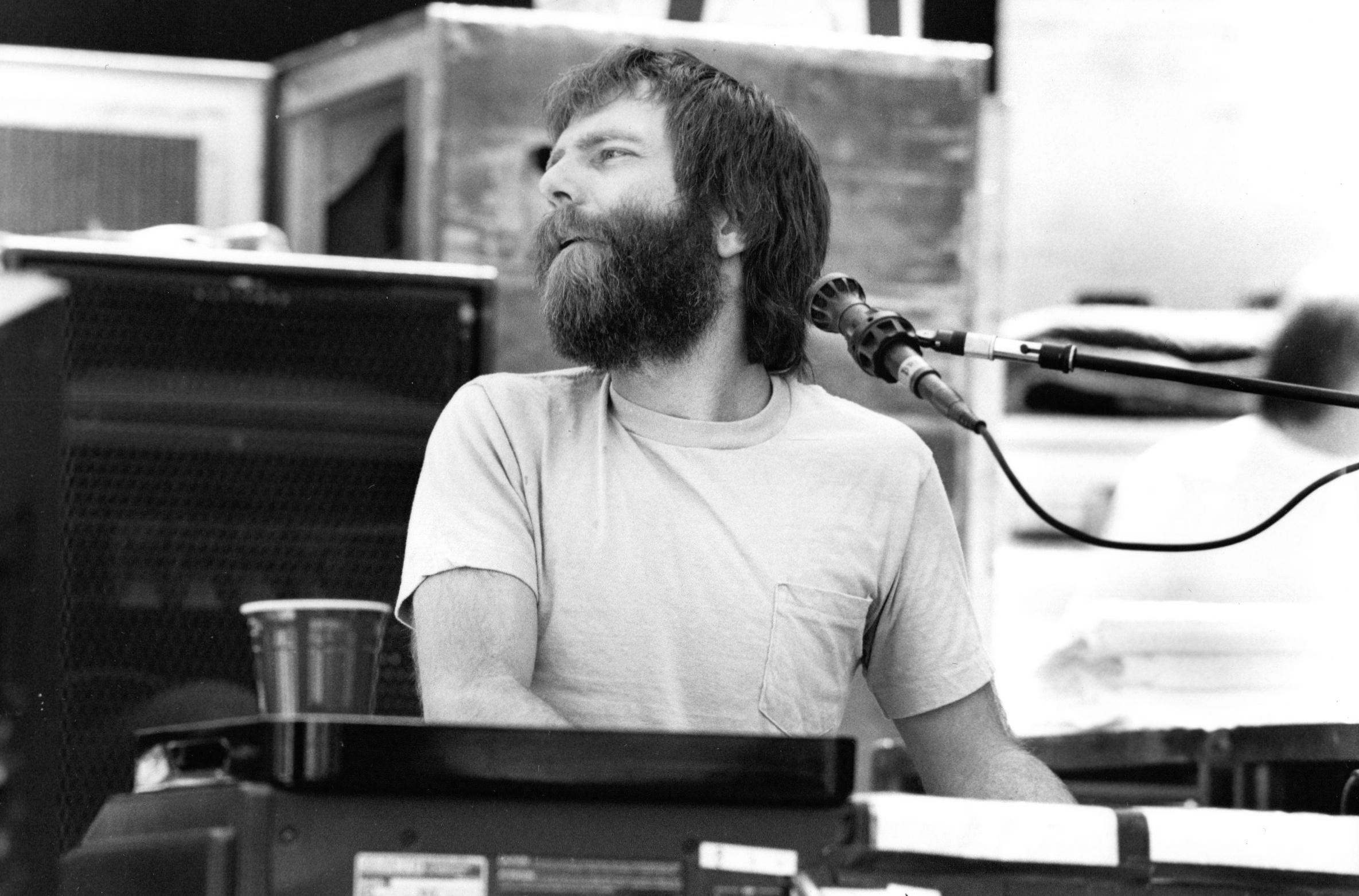 Jay Blakesberg Black and White Photograph - Brent Mydland of the Grateful Dead Performing Vintage Original Photograph