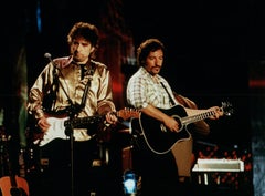 Bruce Springsteen and Bob Dylan Performing Vintage Original Photograph